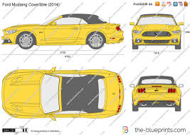 The Blueprints Com Vector Drawing Ford Mustang Convertible Ford Mustang Convertible Mustang Convertible Ford Convertible