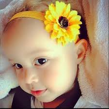 Baby Headband, Toddler Headband, Sunflower Bow , Toddler Bow Accessories ,  Sunflower Hair Bow, Sunflower Headband