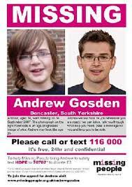 Missing since 2012 from yonkers found february 7, 2011 kristin smart: Disappearance Of Andrew Gosden Wikipedia