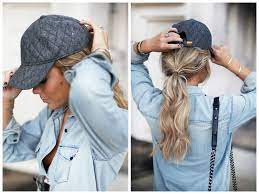 The Best Hairstyles To Wear With A Baseball Cap Cap Hair Ball Cap Hair Hat Hairstyles