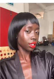 Influencer with Edna Wig Walking Through Sephora