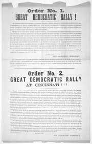 Order No 1 Great Democratic Rally The Jeffersonian