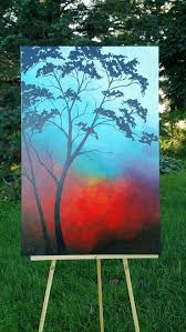 80 Easy Acrylic Canvas Painting Ideas For Beginners Abstract Tree Painting Simple Acrylic Paintings Canvas Painting Diy