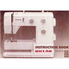 Contact our sales department by. Riccar 410 420 430 440 Instruction Manual Download