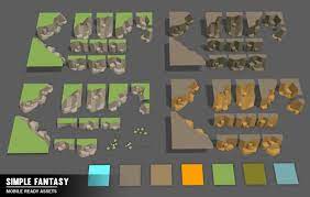 Simple Fantasy Cartoon Assets 3d Model Low Poly Art Game Art Environment Simple Cartoon
