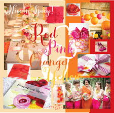 Lavender and yellow wedding decorations. Red Pink Orange And Yellow Wedding Colour Scheme