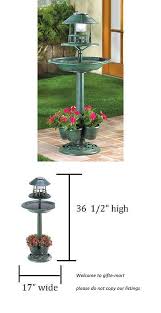 Bird Bath Feeder With Solar Light And Planter Birdbaths 20500 4 In1 Solar Led Light Lamp Bird Bath Bird Feeder Plant Stand Flower Pot Planter Buy It Now On Bird Bath Plastic Bird Bath Planters For Sale
