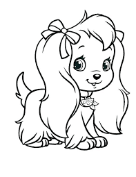 Peggy the purse dog coloring page. Ilmu Pengetahuan 6 Cute Puppy Dog Coloring Pages
