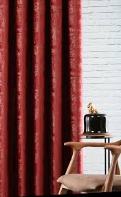 Next plum crushed velvet eyelet curtains 228x229cm (nb22). Red Velvet Curtains With Gold Or Silver Accents For Living Room Rhanfold