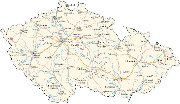 Mapa České republiky
