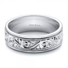 Hand Engraved Men S Wedding Band Kirk Kara 100671 Seattle Bellevue Joseph Jewelry Mens Engraved Wedding Bands Wedding Band Engraving Mens Wedding Bands
