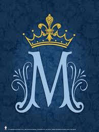 Marian Symbol Graphic Poster Graphic Poster Catholic Posters Typographic Logo Design