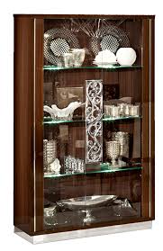 Giantex sideboard buffet server storage cabinet console table home kitchen dining room furniture entryway cupboard with 2 cabinets and 3 drawers adjustable shelves, white (white) 4.3 out of 5 stars. Roma 2 Door Curio Walnut China Cabinets And Buffets Dining Room Furniture