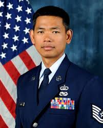 Retired Chief Master Sgt. Joe Eckert performs a solo with the Airmen of Note