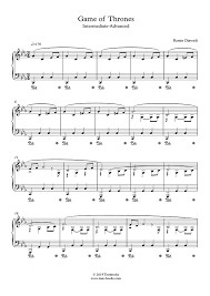 This is an acoustic piano rendition of game of thrones.descripción completa. Piano Sheet Music Game Of Thrones Theme Intermediate Advanced Level Solo Piano Djawadi