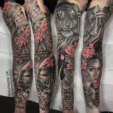 Japanese Realistic Sleeve Sleeve Tattoos Tiger Tattoo Sleeve Tattoo Sleeve Designs