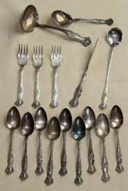 Mccleerys silverware vintage floral pattern. Antique Silverware Sets Silverplate Patterns And Vintage Stainless Steel Silverware