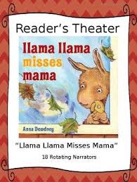 This Power Point Document Contains A Reader 39 S Theater Script For The Adorable Story Llama Llama Mi Llama Llama Misses Mama Free Kids Books Preschool Books