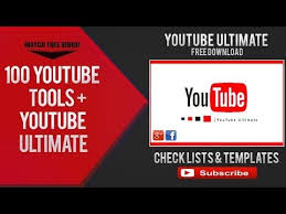 Youtube Tools Ultimate 2017 Resource Dveye Video Powerpoint Template Free Video Template Checklist Template