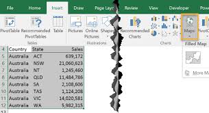 Insert Excel Map Chart Excel Map Chart