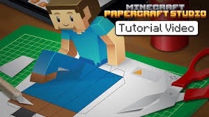 Buy a medium sized square box, 4 different colors of orange, 2 browns and black craft paint. Tutorial Minecraft Papercraft Studio Youtube