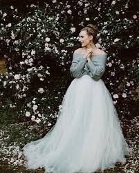 Sweet Caroline Styles Winter Wedding Dress Wedding Separates Tulle Wedding Dress Blue Tulle Wedding Skirt Blue Wedding Dresses Winter Wedding Dress