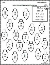 Then they trace the tens place in red and then subtract. 78 Addition And Subtraction Worksheets Ideas Addition And Subtraction Worksheets Math For Kids Subtraction Worksheets