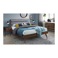 Un lit de style contemporain de finition imitation chêne noueux et gris clair qui attirera tous les regards. Lit Gris Et Bois Vintage 160cm Avec Sommier Liv