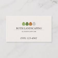 All Season Tree And Lawn Service Landscaping Business Card Zazzle Com In 2020 Landscaping Business Cards Landscaping Business Lawn Service