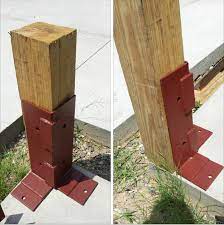 Corner Post To Concrete Mount Building A Pole Barn Pole Barn Plans Pallet Barn