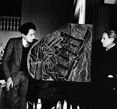 jean cocteau and picasso with the piano designed by the former at the anchorena s 1943