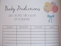 Guests guess and write their guesses on the baby due date prediction calendar. Baby Shower Guess The Due Date And Weight Free Printable Baby Viewer