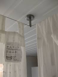 Ikea Hackers Elegant And Cheap Selfmade Canopy Bed Could Use This Idea To Put Up Outdoor Curtains On The Deck P Canopy Bed Diy Home Diy Outdoor Curtains