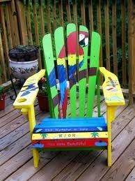 Jimmy Buffett Adirondack Chair Google Search Adirondack Chairs Painted Painted Rocking Chairs Hand Painted Chairs