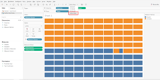 Waffle Chart In Tableau Absentdata