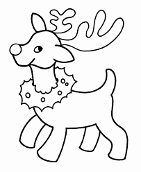 Christmas Reindeer Coloring Worksheets Halaman Mewarnai Buku Mewarnai Lembar Mewarnai