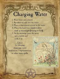 Charging Water For Homemade Halloween Spell Book Halloween Spell Book Witchcraft Spell Books Spell Book