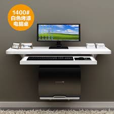 A wall mounted computer desk or wall mounted desk hutch creates a much sleeker, more subtle effect. Paint Wall Hanging Computer Desk Small Bedroom Corner Desk Home Desk Wall Table Wall Table Designer