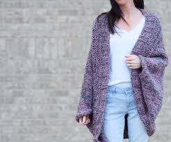 Easy Relaxed Marled Cardigan Knitting Pattern Mama In A Stitch
