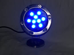 9 Watt Blue Led Stainless Dock Light 720 Total Lumens 110 Volt Boat Lift Warehouse