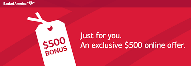 Bank Of America 300 And 500 Checking Account Bonus Offer Bank Of America Accounting America