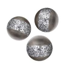 5 out of 5 stars. Schonwerk Silver Decorative Orbs For Bowls And Vases Set Of 3 Resin Sphere Balls For Living Dining Room Coffee Table Centerpiece Decor Great Gift Idea Crackled Mosaic Buy Online In Antigua