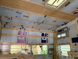 This prevents the collection of vapor under the insulation, which can cause mold and mildew to form and possibly create health problems for family members. The Cameo Camper Renovation Insulating Installing Walls Ceiling Lone Oak Design Co