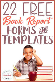 In place of the traditional book report, you may present. 22 Free Book Report Forms Templates Homeschool Giveaways