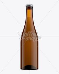 Download 750ml Craft Amber Bottle Mockup In Bottle Mockups On Yellow Images Object Mockups