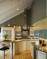 Suspended Track Lighting For Vaulted Ceilings Contemporary Kitchen Modern Kitchen Design Kitchen