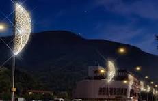 Outdoor Waterproof Holiday Decorative LED Cross-Street Motif Lights for  Landscape Decoration