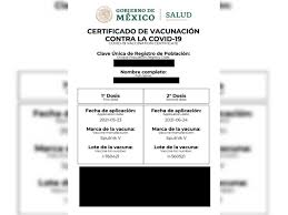 Debes ingresar a mis vacunas, te aparecerá el estado en el cuál te encuentras según el proceso de vacunación. Como Obtener El Certificado De Vacunacion Contra Covid 19 En Mexico