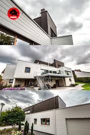 Moderne Fassadengestaltung In Zwei Verschiedenen Farben Fassadengestaltung Fassaden Gestaltung Fassade