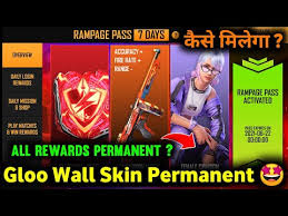 Free fire has several throwable utilities alongside weapons which include gloo wall grenades. Rampage Pass New Event In Free Fire Gloo Wall Skin Per